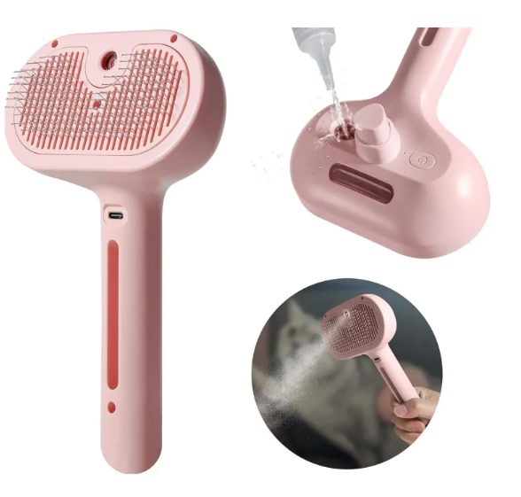 Perie cu Spray pentru animale de companie